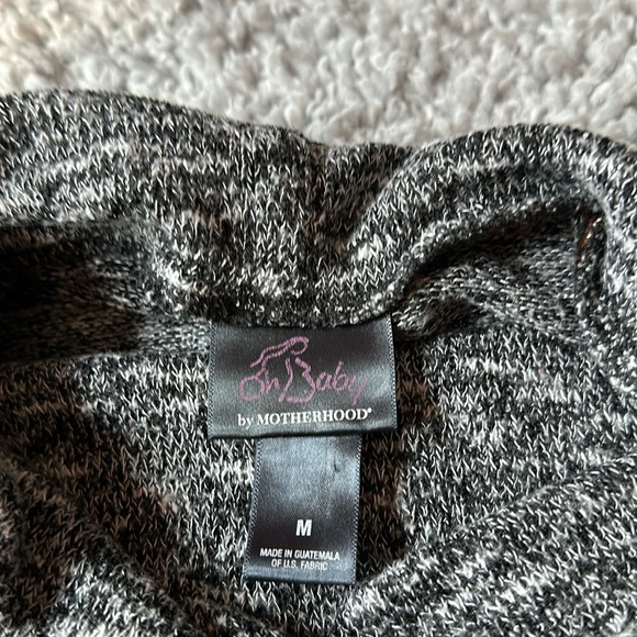 Oh Baby Motherhood Grey Long Sleeve Shirt Size Medium - Picture 3 of 5